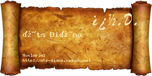 Áts Diána névjegykártya