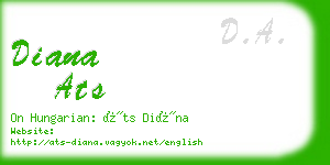 diana ats business card